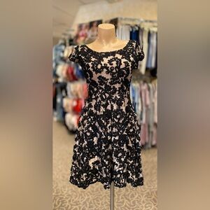 Yoana Baraschi Fit & Flare Cocktail Dress, Size 8, Late 90s/Early 00s